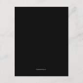 Carte De Remerciements Noir et Blanc Mariage Réception Cadre (Dos)