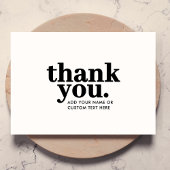 Carte de remerciements | Noir et blanc rétro