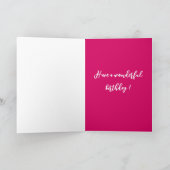 Carte De Remerciements Noir Pointer Chiot Anniversaire (Intérieur)