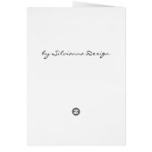 Carte de remerciements noir rétro (Dos)