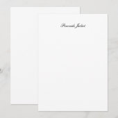 Carte De Remerciements Nom complet Script (Devant / Derrière)