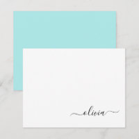 Nom de monogramme de script moderne girly bleu sar