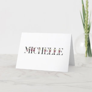 Carte De Remerciements Nom Michelle.
