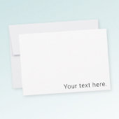 Carte De Remerciements Nom modifiable minimal simple ou autre texte