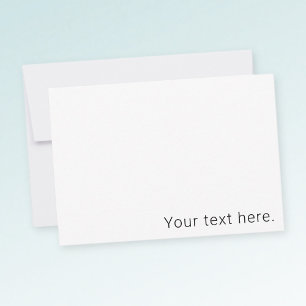 Carte De Remerciements Nom modifiable minimal simple ou autre texte