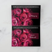 Carte De Remerciements NOM PERSONNALISÉ - Demoiselle d'honneur junior MER (Intérieur)