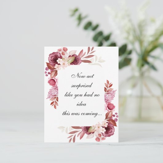 Carte De Remerciements Nom personnalisé et proposition d'aide-mémoire pho (Debout devant)