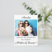 Carte De Remerciements Nom personnalisé et proposition d'aide-mémoire pho (Debout devant)