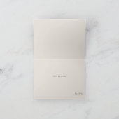 Carte De Remerciements Noms de script de message Mariage beige (Intérieur)