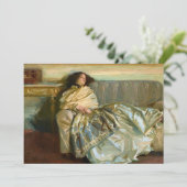 Carte De Remerciements Nonchaloir, Repose de John Singer Sargent (Debout devant)