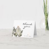 Carte De Remerciements Norah - Cactus Figue de Barbarie Désert Bohème (Devant)