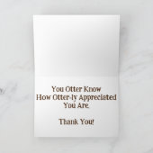 carte de remerciements "North American River Otter (Intérieur)