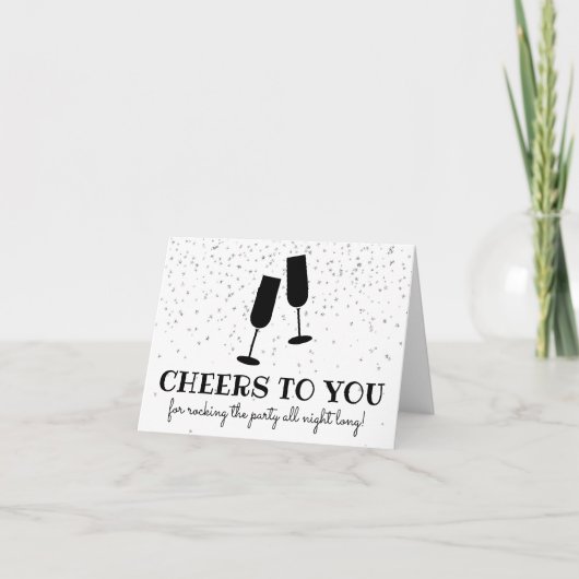 Carte De Remerciements Note de remerciement aux prestataires (Devant)