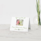 Carte De Remerciements Note de remerciement de Spring Duet (Dos)