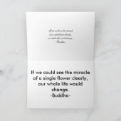 Carte De Remerciements Note de remerciement Floral (Intérieur)