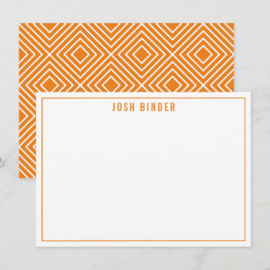 Carte De Remerciements NOTE DE REMERCIEMENT moderne minimaliste nom orang
