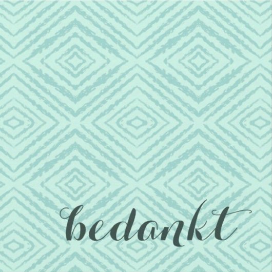 Carte De Remerciements Note de remerciement néerlandaise