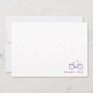 Carte De Remerciements Note de remerciement pour balade à vélo