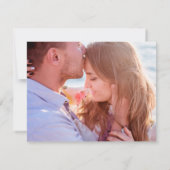 Carte De Remerciements Note de remerciement sur la plage | Mariage photo (Dos)