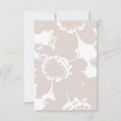 Carte De Remerciements Note florale couleur lavande (Dos)