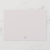 Carte de remerciements Note Rose Purple Fleur simp (Dos)