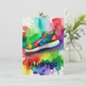 Carte De Remerciements "Notes de coeur" (Debout devant)