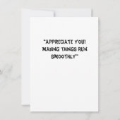 Carte De Remerciements "Notes de coeur" (Dos)