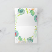 Carte De Remerciements Notes de remerciement Desert Cactus Garden Waterco (Intérieur)