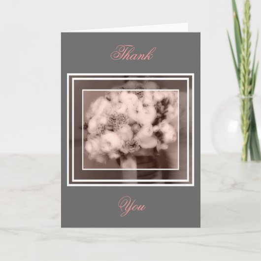 Carte De Remerciements Notes de remerciement du mariage (Devant)