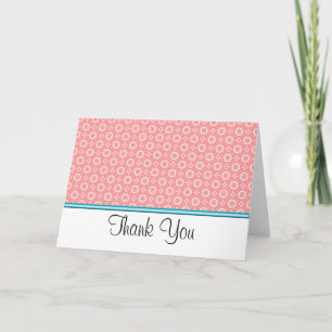 Carte De Remerciements Notes de remerciement du Mariage PEACH DOT