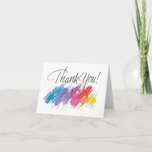 Carte De Remerciements Notes de remerciement pour l'aquarelle moderne