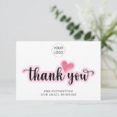 Carte De Remerciements Notes de remerciements personnalisées (Debout devant)