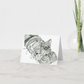 Carte De Remerciements Notes d'Hippo vierges (Devant)