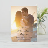 Carte De Remerciements Notre Aventure Modifiable Couleur Enregistrer La C (Debout devant)