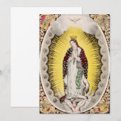 Carte De Remerciements Notre-Dame de Guadalupe (Devant / Derrière)