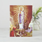 Carte De Remerciements Notre Dame de Lourdes (Debout devant)