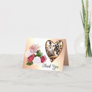 Carte De Remerciements Notre Mariage Jour Bliss Élégant