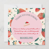 Carte De Remerciements Notre message d'anniversaire Berry Sweet (Devant)