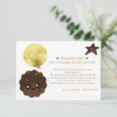 Carte De Remerciements Notre petit cookie fête son premier anniversaire P (Debout devant)