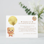 Carte De Remerciements Notre petit cookie fête son premier anniversaire P (Debout devant)