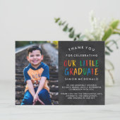 CARTE DE REMERCIEMENTS NOTRE PETIT DIPLÔMÉ | RÉUSSITE À L'ARDOISE (Debout devant)