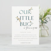 Carte De Remerciements Notre Petite libellule Bleue Boeuf N'Importe Quel (Debout devant)