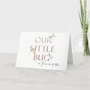Carte De Remerciements Notre Petite libellule rose Bug N'Importe Quel Âge
