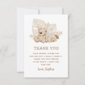 Carte De Remerciements Nounours ours en peluche | Anniversaire de enfants (Devant)