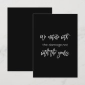 Carte De Remerciements nous arrivons à maturité avec les dommages non pas (Devant / Derrière)