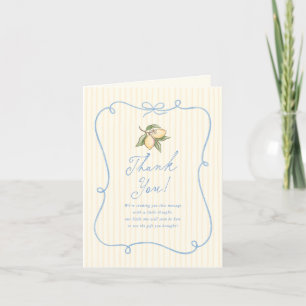 Carte De Remerciements Nous avons hâte de vous presser Fête de Bébé au Ci