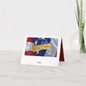 Carte De Remerciements Nous Le Peuple Drapeau Américain (Dos)