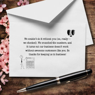 Carte De Remerciements Nous ne pourrions pas le faire sans vous, vraiment