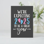 Carte De Remerciements Nous nous attendons à ce que 2025 soit une grande  (Debout devant)