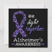 Carte De Remerciements Nous nous battons ensemble - sensibilisation à la  (Devant)